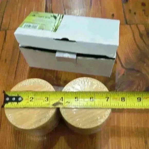 Estilo Premium Bamboo Salt Box set of two new in box - Picture 3 of 5